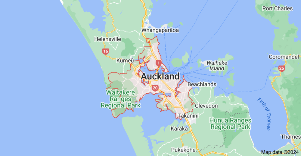 mappa auckland
