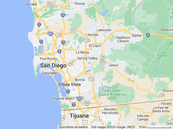 mappa san diego