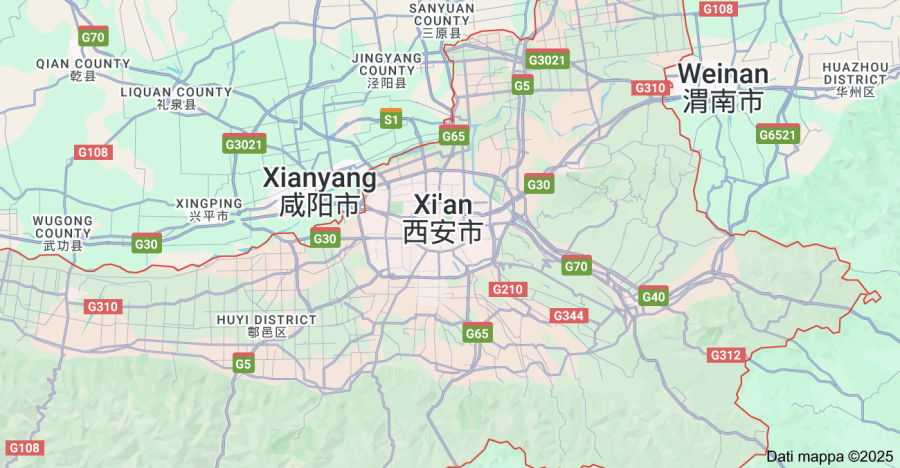 mappa xi'an