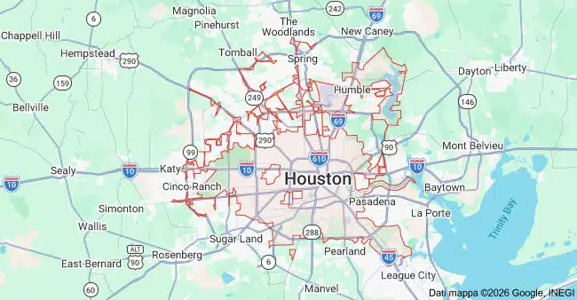 mappa houston