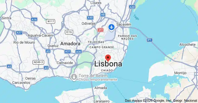 mappa lisbona
