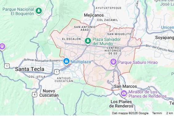 mappa san salvador
